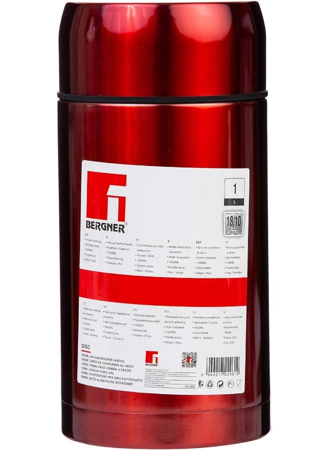 BERGNER Vacuum Food Jug Assorted Colour 1Liters - Image 3