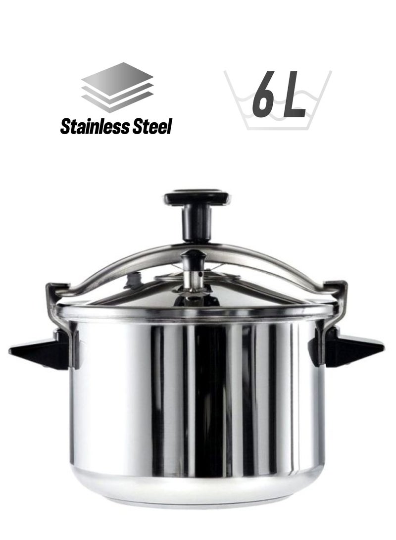 Tefal Authentic Pressure Cooker Stainless Steel Stainless Steel 6-6.6Liters  - Image 1