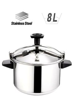 Tefal TEFAL Pressure Cooker | Authentique 8 L for 5/8 people | Silver / Black | Stainless Steel | Safe | All heat sources | Made in France | 2 Years Warranty | P0531134 8.0Liters  - Image 1