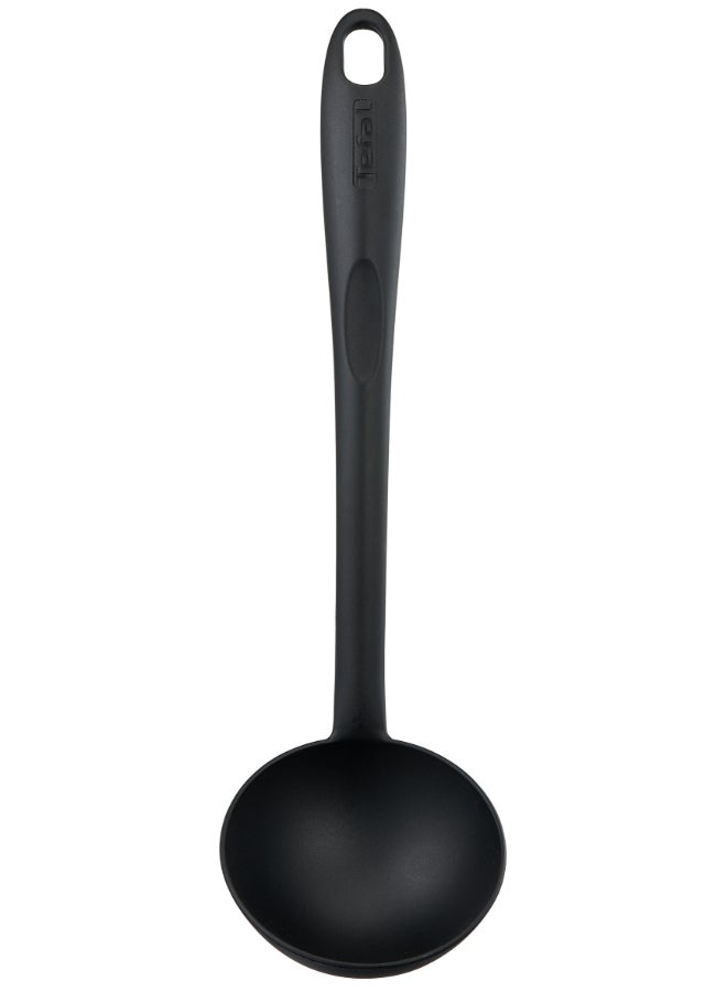 تيفال TEFAL مغرفة Bienvenue | أداة مطبخ | مقاومة للحرارة العالية | خالية من الخدوش للأواني | قابلة للغسل في غسالة الأطباق | أسود | بلاستيك | صنع في فرنسا | ضمان لمدة سنتين | 2744312 أسود - Image 3