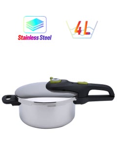 Tefal Stainless Steel Dishwasher Safe, Locking Lid Secure Neo Pressure Cooker With Lid Black 4Liters  - Image 1