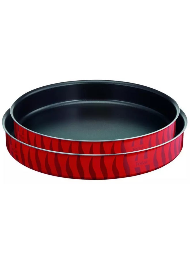 Tefal Tefal, Round Oven Tray Set Red 28 / 30cm  - Image 1