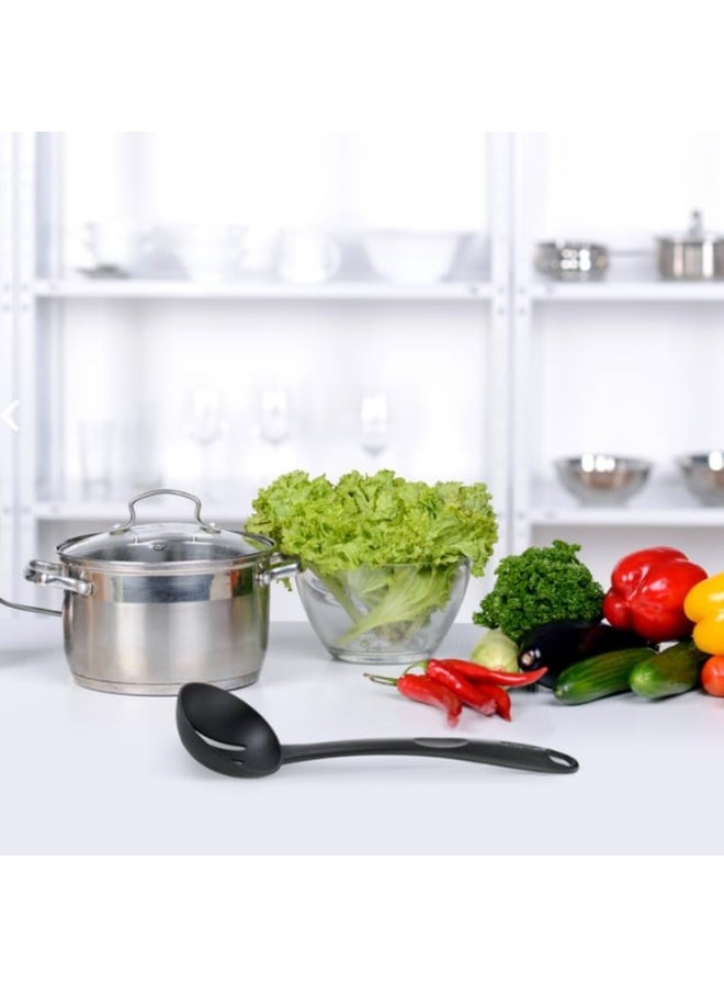 تيفال TEFAL ملعقة مشقوقة Bienvenue | أداة مطبخ | مقاومة للحرارة العالية | خالية من الخدوش للأواني | قابلة للغسل في غسالة الأطباق | أسود | بلاستيك | صنع في فرنسا | ضمان لمدة سنتين | 2744512 أسود  - Image 5