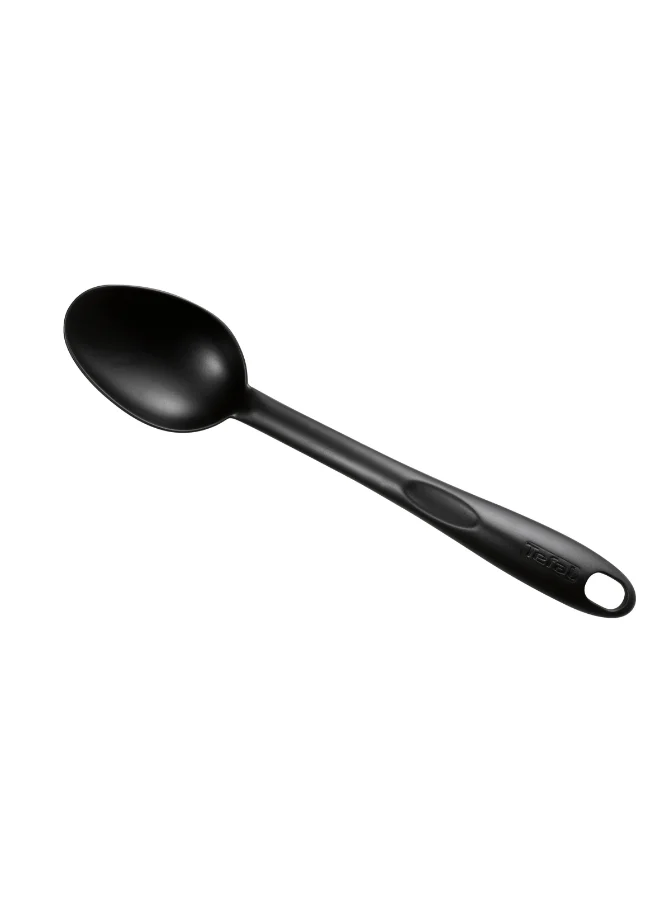 Tefal TEFAL Bienvenue Spoon | Kitcken Tool | High-Heat Resistance | Scratch-Free for Cookware | Dishwasher-Safe | Black | Plastic | Made in France | 2 Years Warranty | 2743912