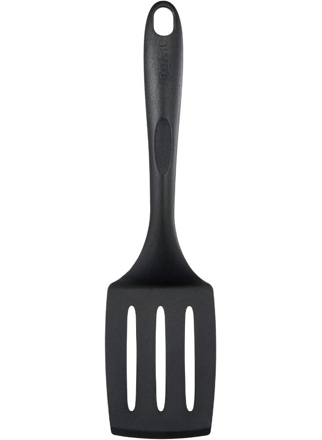 Tefal - TEFAL Bienvenue Angle Slotted Spatula | Kitcken Tool | High-Heat Resistance | Scratch-Free for Cookware | Dishwasher-Safe | Black | Plastic | Made in France | 2 Years Warranty | 2743712 Black - Image 1