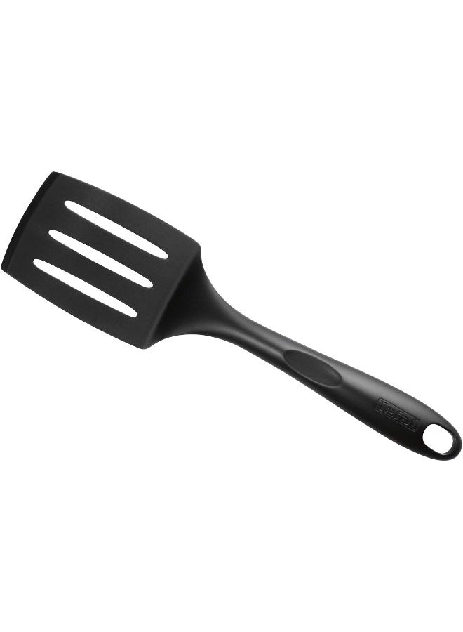 Tefal - TEFAL Bienvenue Angle Slotted Spatula | Kitcken Tool | High-Heat Resistance | Scratch-Free for Cookware | Dishwasher-Safe | Black | Plastic | Made in France | 2 Years Warranty | 2743712 Black - Image 1