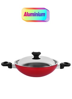 Prestige Kadai With Stainless Steel Lid Red 24cm  - Image 1