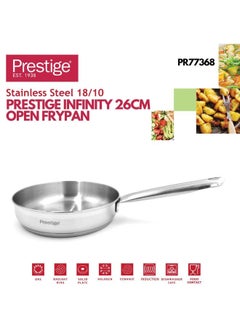 Prestige Infinity 26Cm Open Frypan Silver/Grey 26Cmcm - pnsku/N11060333A/45/_/1718455025/e04956a0-2e35-46af-bf7c-3af3963080cd