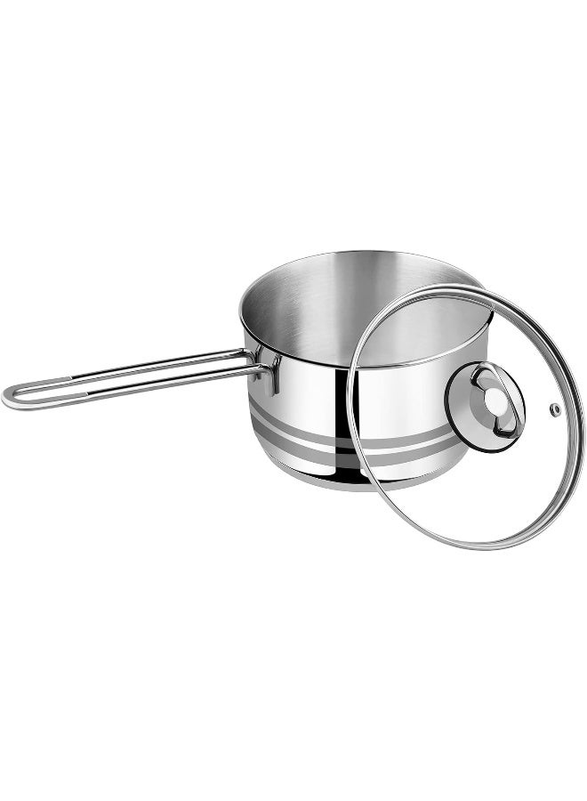 Prestige Prestige Infinity Stainless Steel 2.5 Litres 18 CM Sauce Pan Stainless Steel 18cm  - Image 2