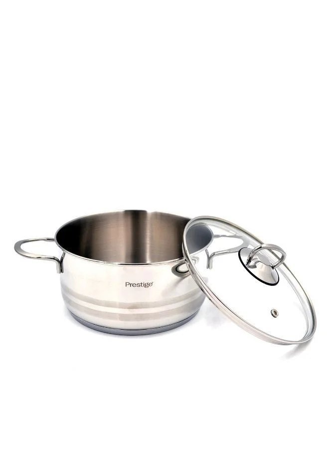 Prestige Prestige Infinity 20Cm Cov Casserole Silver 20Cmcm
