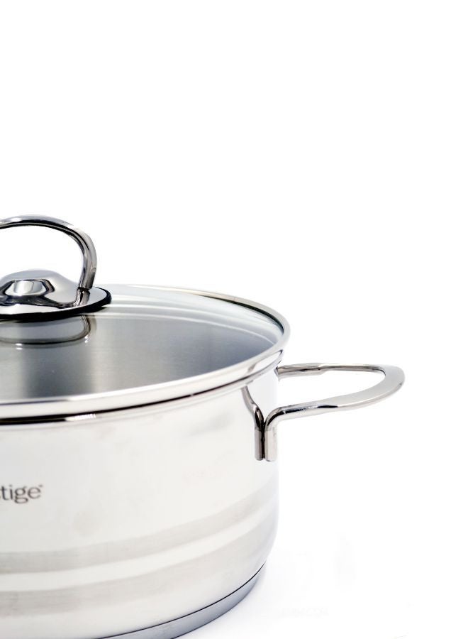 Prestige Infinity 20Cm Cov Casserole Silver 20Cmcm - Image 2