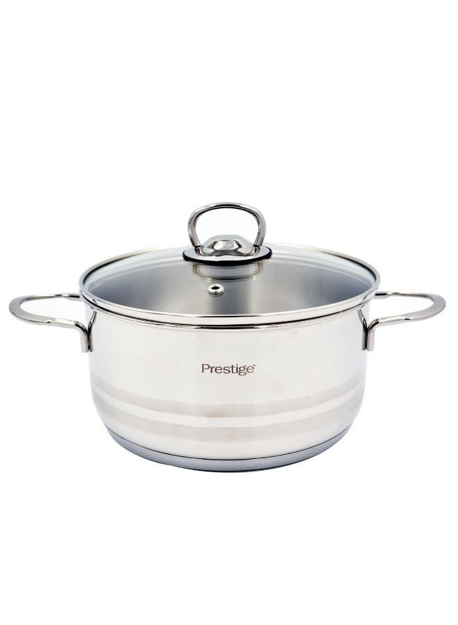 Prestige Infinity 20Cm Cov Casserole Silver 20Cmcm - Image 1