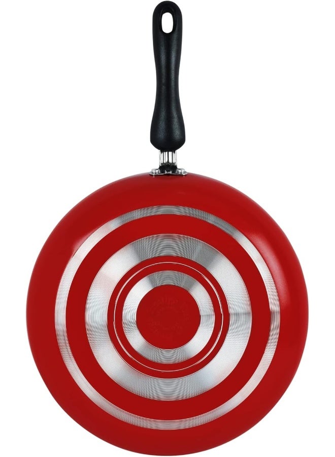Classique Frypan with Spatula Set of 3 Pieces Red/Black 28cm