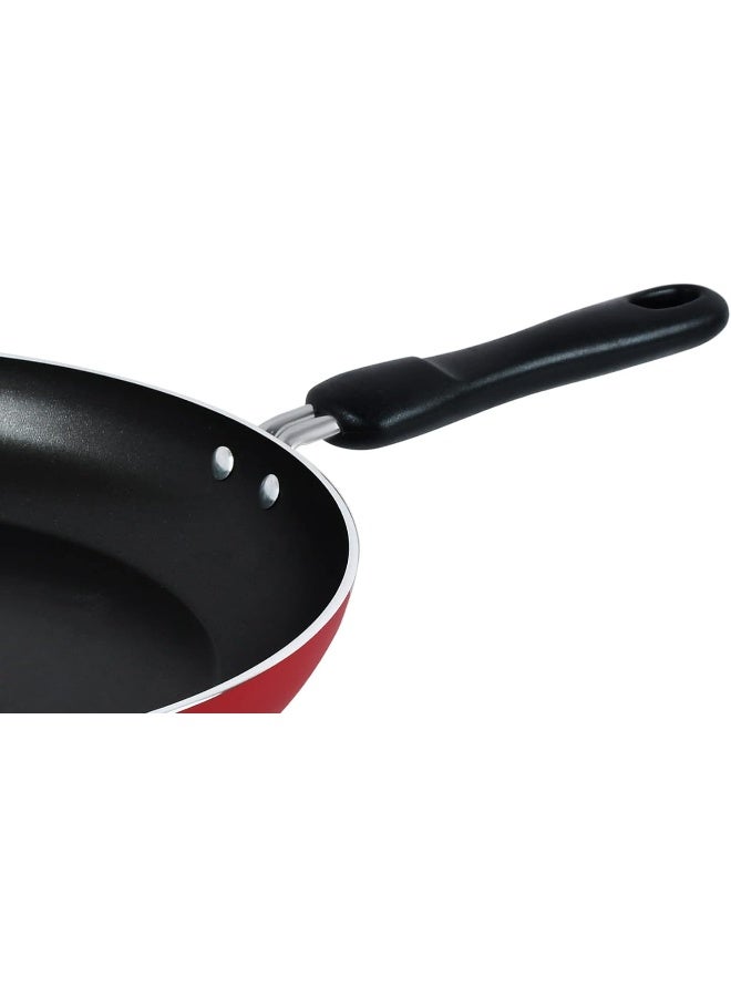 Classique Frypan with Spatula Set of 3 Pieces Red/Black 28cm
