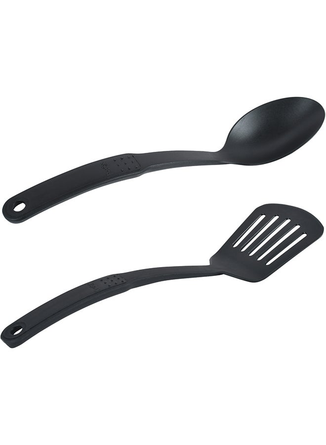 Prestige 9-Piece Aluminium Non-Stick Coating Durable Design Non-Slip Ergonomic Handle Kitchen Cookware Set Includes 1xMilk Pan 14 cm, 1xCasserole With Lid 20 cm, 1xCovered With Lid, 1xSkillet 24 cm, 1xWok 26 cm, 1xSolid Spoon And 1xSlotted Turner Red - Image 5