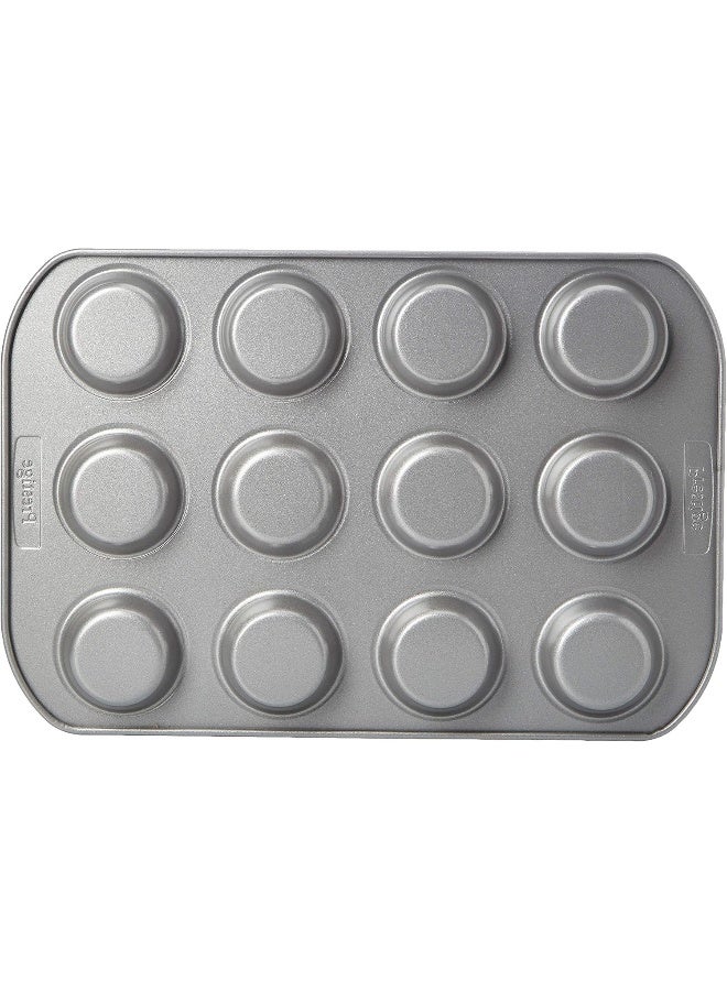 Prestige 12-Cup Bun Tin Metal Chrome 38x25.7x1.7cm  - Image 3