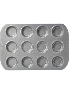 Prestige 12-Cup Bun Tin Metal Chrome 38x25.7x1.7cm  - Image 2