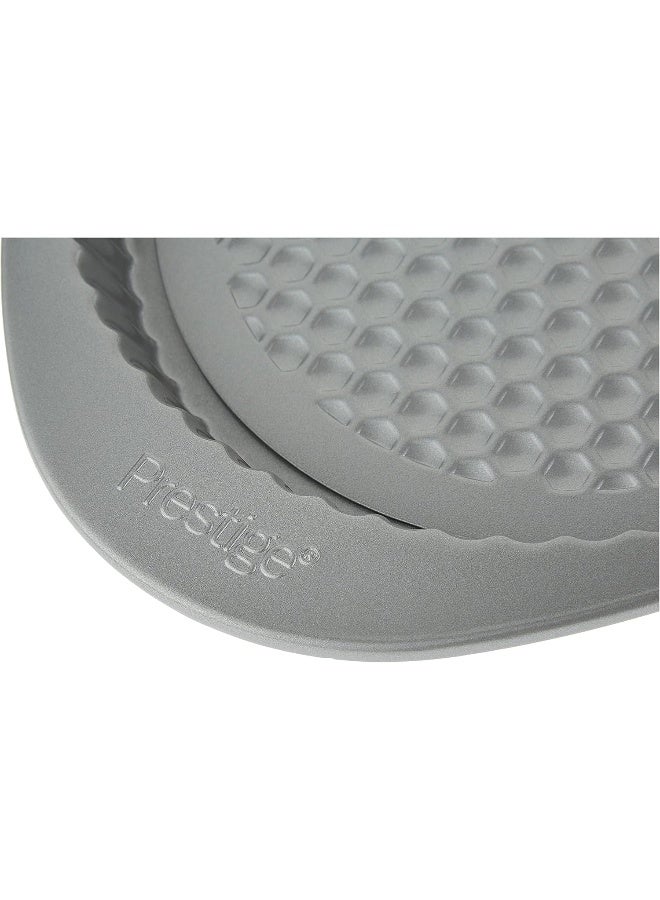 Prestige Loose Base Flan Dish 9 Metal Chrome 23cm  - Image 4