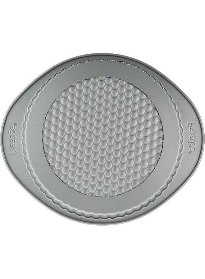 Prestige Loose Base Flan Dish 9 Metal Chrome 23cm  - Image 3