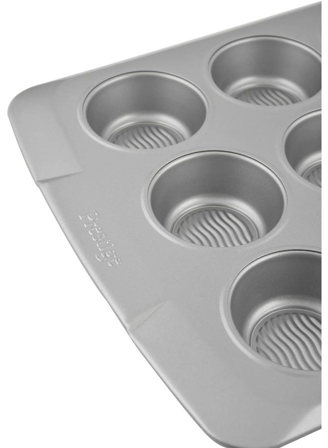 Prestige - 12-Cup Muffin Tin Chrome 4.4 x 6.3cm - Image 1