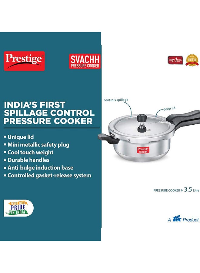Prestige - Svachh Aluminium Pressure Cooker Junior Deep pan With Locking Lid 2Liters - Image 1