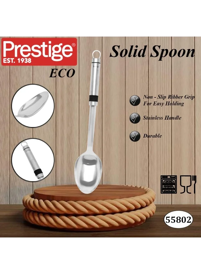 Prestige Eco Solidspoon With Rubbergrip Silver 38.4 x 7.8cm