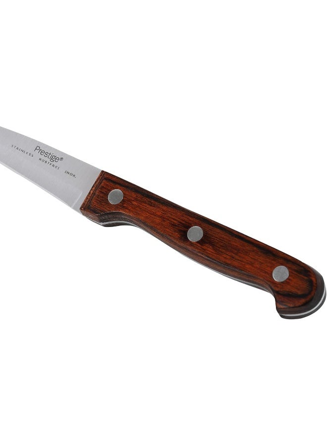 Prestige - Paring Knife, Stainless Steel, Brown Multicolour 8cm - Image 1
