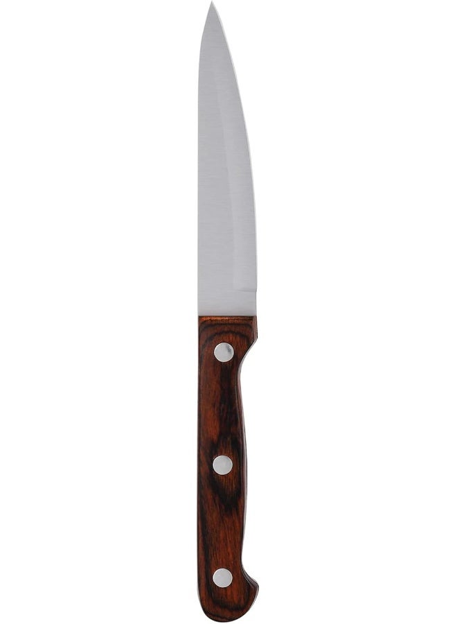 Prestige - Fackelmann Prestige Vegetable Knife, Pr1974 Silver/Brown 10.5cm - Image 1