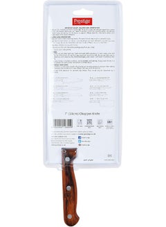 Prestige Prestige Chopper Knife 15X9 Cm Silver/Brown 18cm  - Image 2