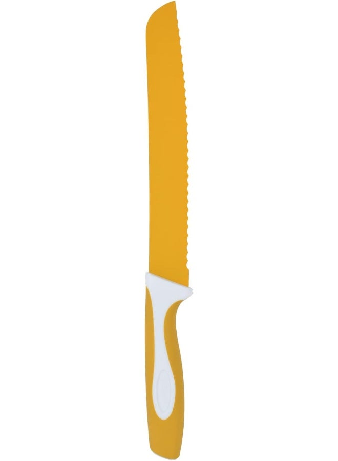 Prestige Plastic Bread 8in Knife Yellow 8inch  - Image 4
