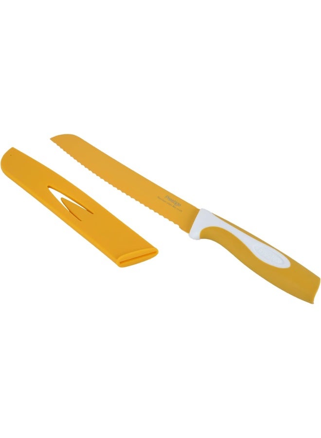 Prestige Plastic Bread 8in Knife Yellow 8inch  - Image 5