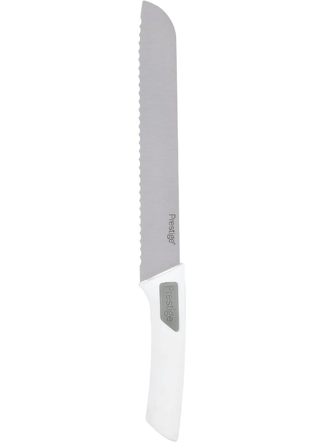 Prestige Plastic Basic Advanced 20Cm/8In Bread Knife White/Silver/Grey 8inch  - Image 3