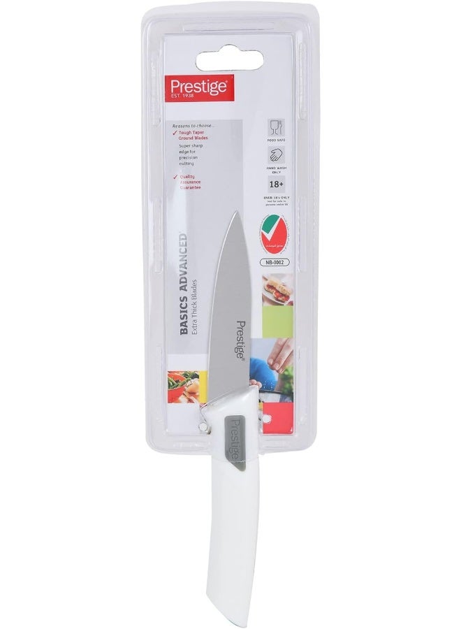Prestige Basics Advanced Parer Knife White/Silver 3.5inch  - Image 1