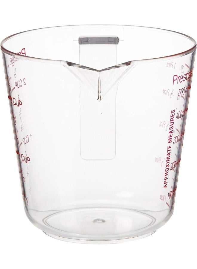 Prestige Plastic 500 ML Measuring Jug, Dishwasher Safe, Durable- Clear Clear 500ml  - Image 2