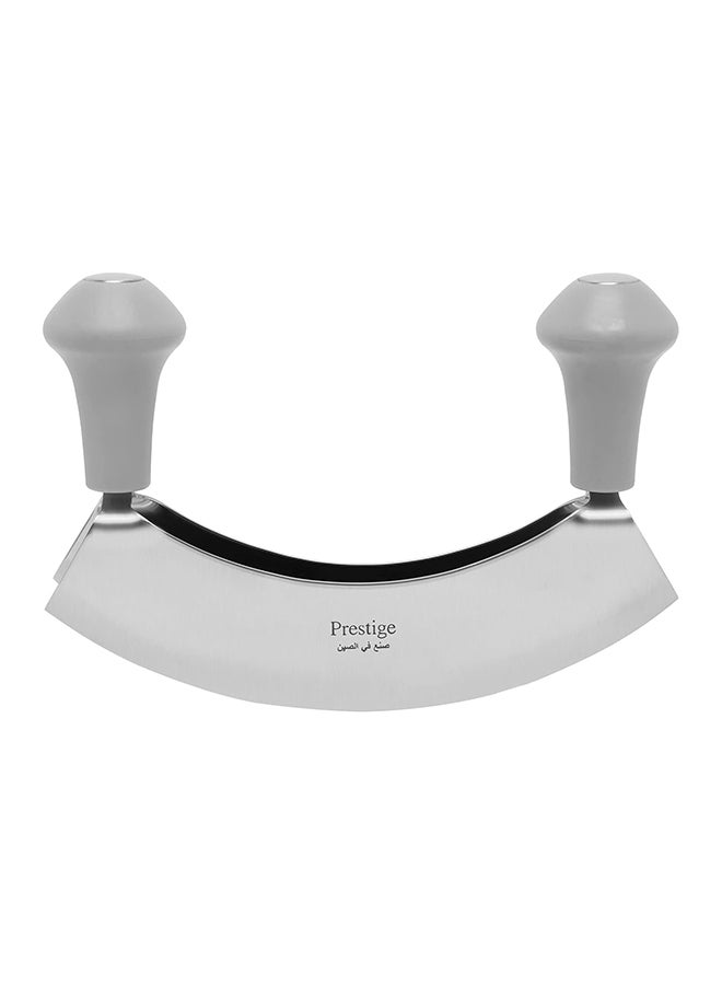 Prestige Double Blade Mezzaluna Chopper Silver 2x182x138mm  - Image 1