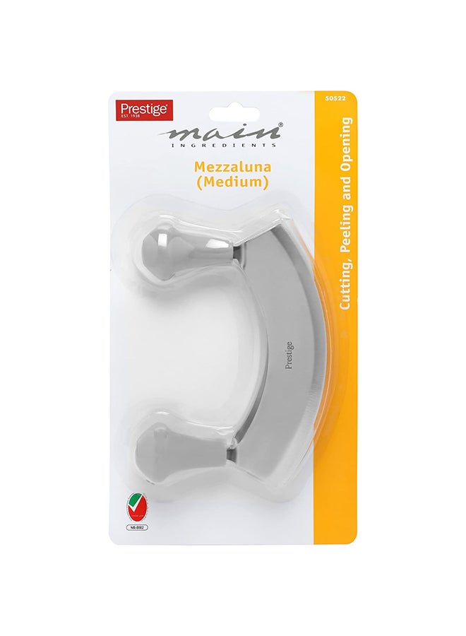 Prestige Double Blade Mezzaluna Chopper Silver 2x182x138mm  - Image 2