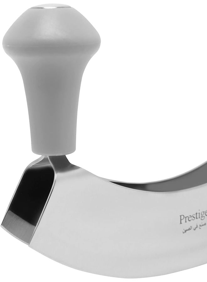 Prestige Double Blade Mezzaluna Chopper Silver 2x182x138mm  - Image 4