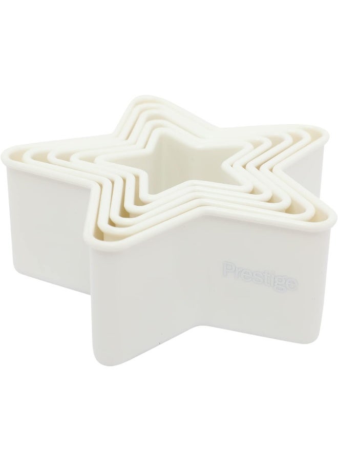 Prestige Star Shape Pastry Cutter - Set 5 Piece White 21.6 x 4.5cm  - Image 3