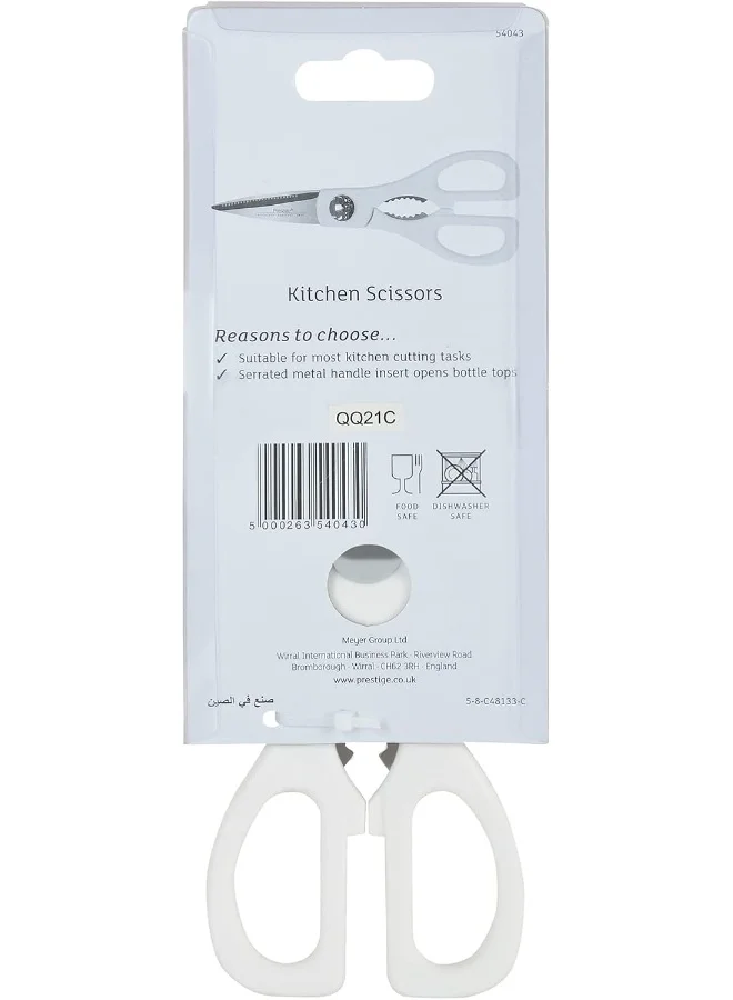 Prestige Multipurpose Kitchen Scissors White 14.4x4.2x.9.2cm