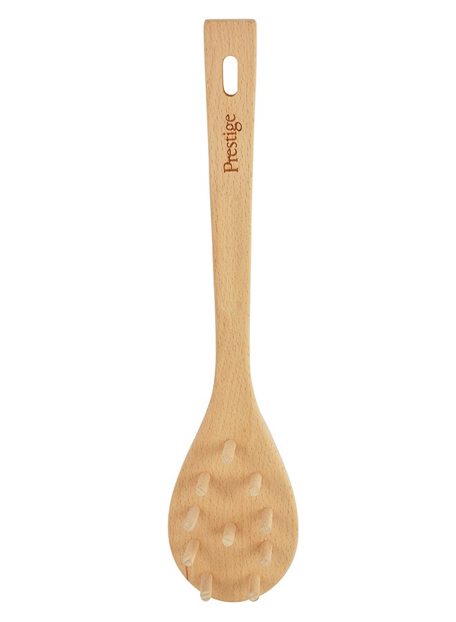 Prestige Wooden Noodle Spoon Natural One Size  - Image 1