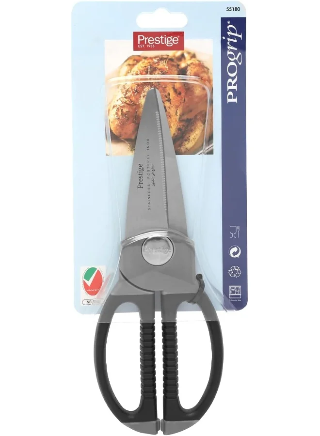 Prestige Progrip Kitchen Scissors Black/Silver
