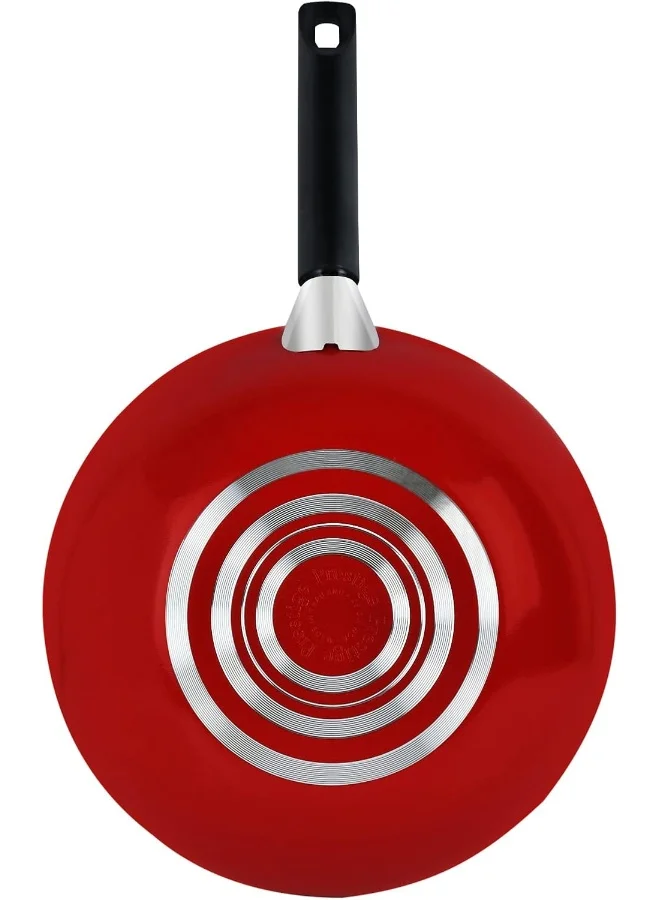 Prestige Classique Wok Glass Lid Red 26cm