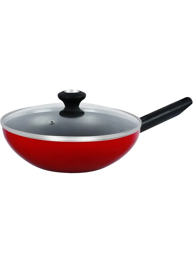 Prestige Classique Wok Glass Lid Red 26cm