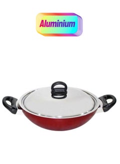 Prestige Classic. Flat Bottom Kadai Red 28cm  - Image 1