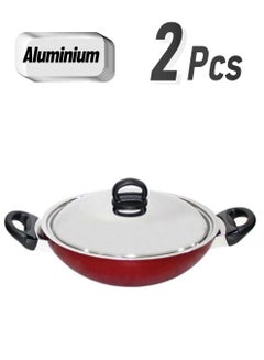 Prestige Classic. Flat Bottom Kadai Red 20cm  - Image 1