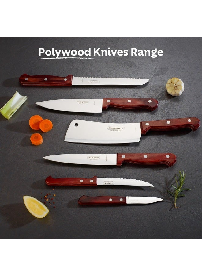Cleaver Red/Silver 6inch