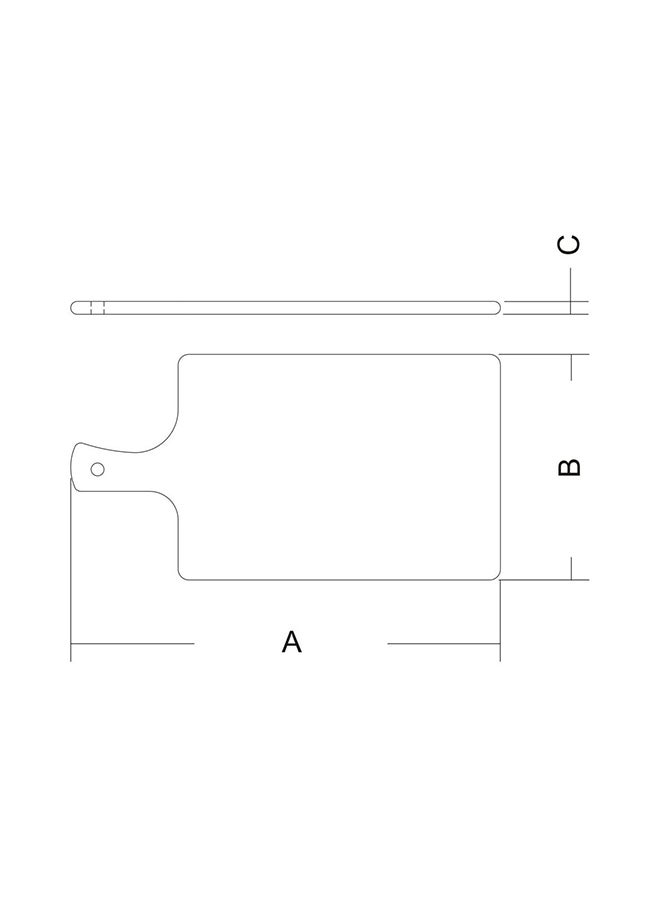TRAMONTINA Delicate 40x21cm Chef Board with Straight Handle Beige 400x12x210mm  - Image 3