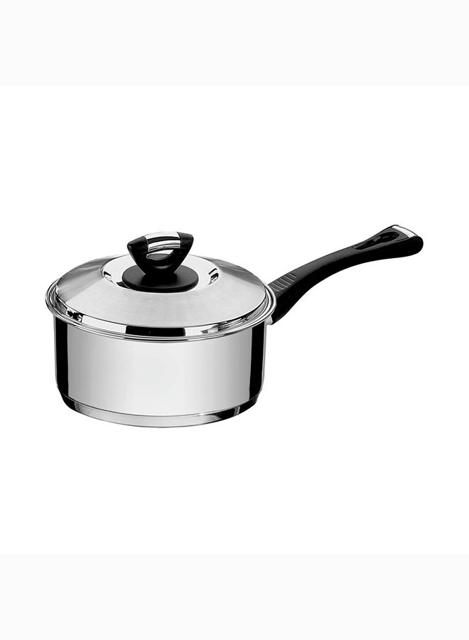 TRAMONTINA Solar Bakelite 4.7L Stainless Steel Saucepan With Tri-Ply Bottom Silver 24 cmcm  - Image 1
