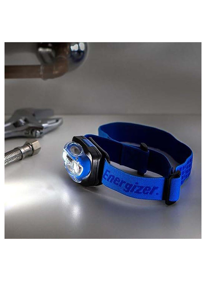 Energizer Energizer Vision LED Head Torch, Bright Headlamp, Water Resistant, Hands-Free, Lightweight for Indoor and Outdoor Activities, Batteries Included Blue/Black/Silver  - Image 5