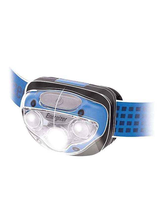 Energizer Energizer Vision LED Head Torch, Bright Headlamp, Water Resistant, Hands-Free, Lightweight for Indoor and Outdoor Activities, Batteries Included Blue/Black/Silver  - Image 4